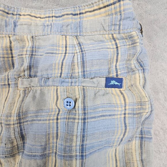 Tommy Bahama‎ Relax Linen Shorts Men's 38 Multicolor Plaid Vacation Casual Wear - Picture 5 of 12